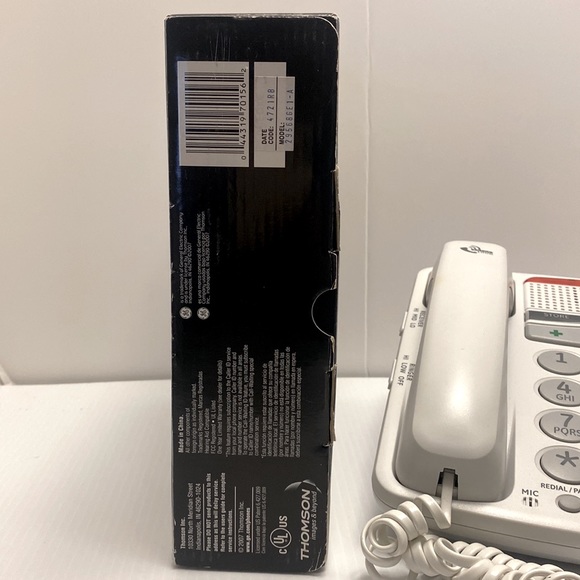 GE 29568GE1 Telephone Mild Hearing Loss Extra Lg Buttons Amplified Ringer Used - Picture 6 of 8